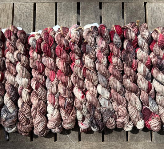 Sandhill Crane Final Test Mini Skeins