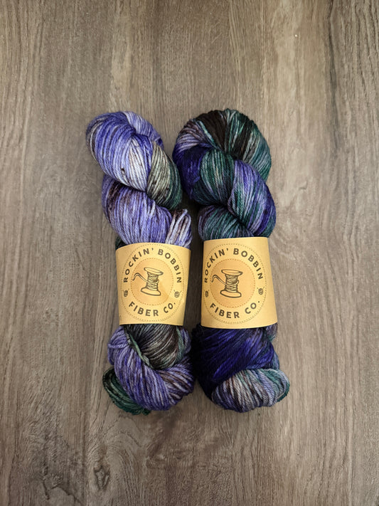 OOAK : purple, green and brown variegation
