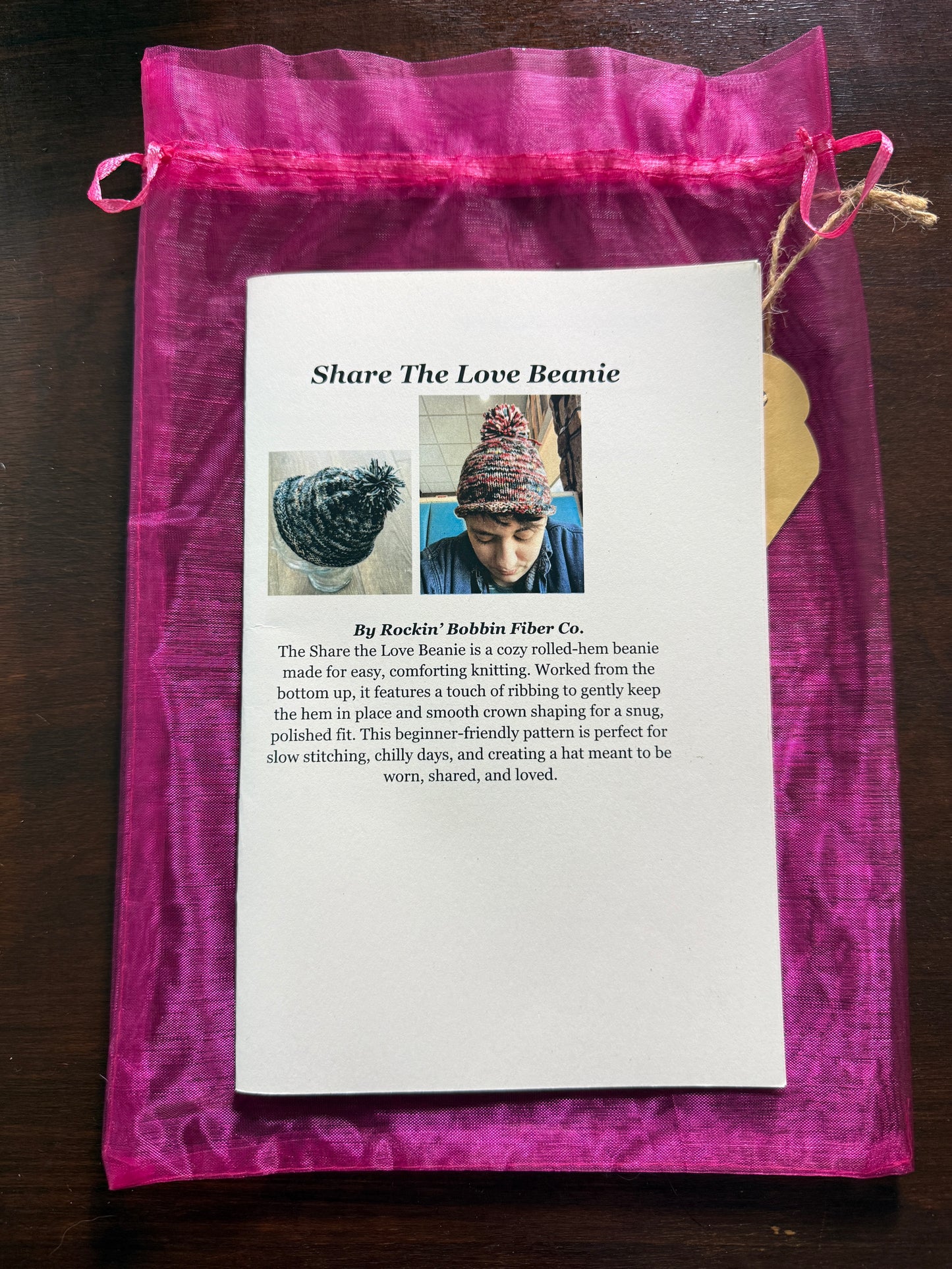 Beginner Hat Kit Superwash Yarn