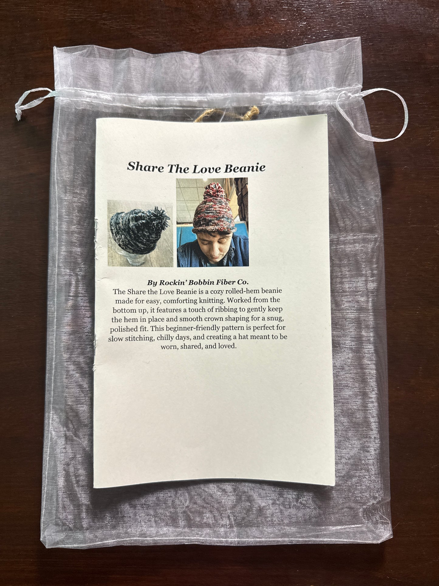 Beginner Hat Kit Non-Superwash Yarn